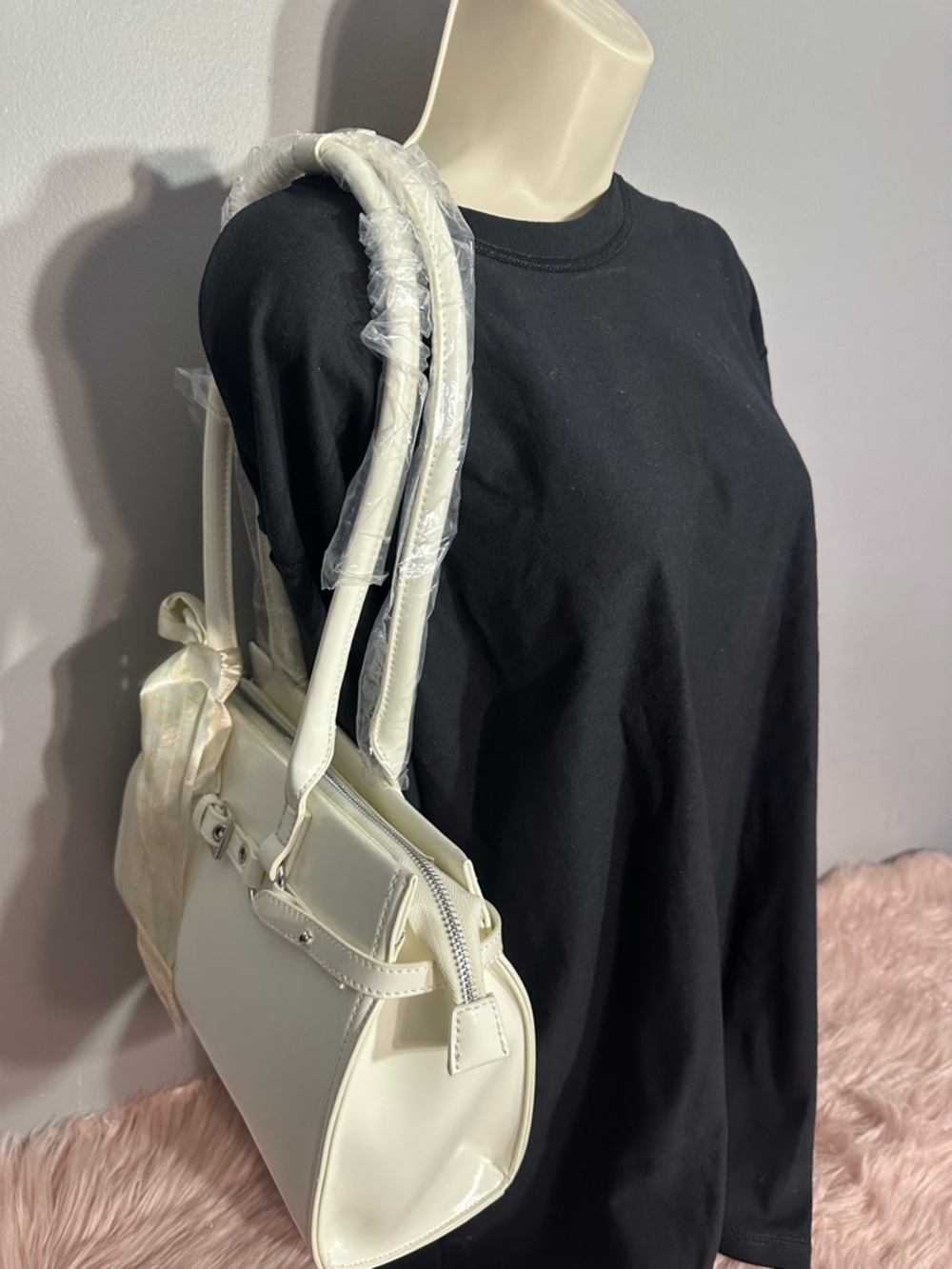 White Patent Shoulder Bag - Women Shoulder Bag